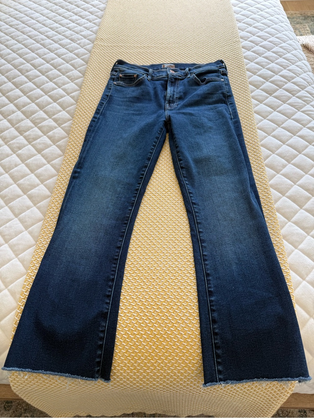 MOTHER the outsider ankle fray Jeans